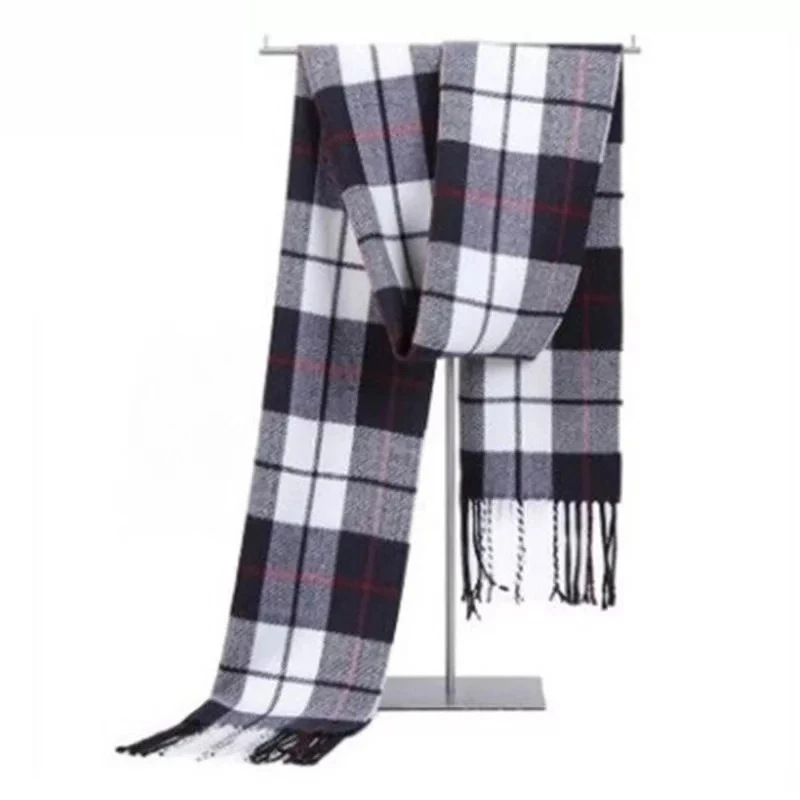 Autumn and winter new men's scarves warm Korean plaid imitation cashmere wild classic men and women scarf Shawl