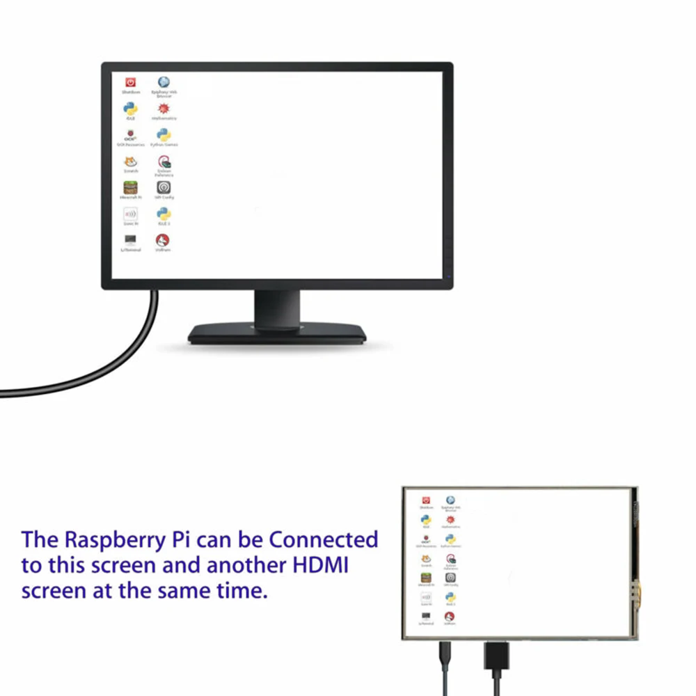 ЖК-дисплей модуль радиатора для Raspberry Pi 3 2 B+ A+ 3," сенсорный экран монитор часть наборы инструментов