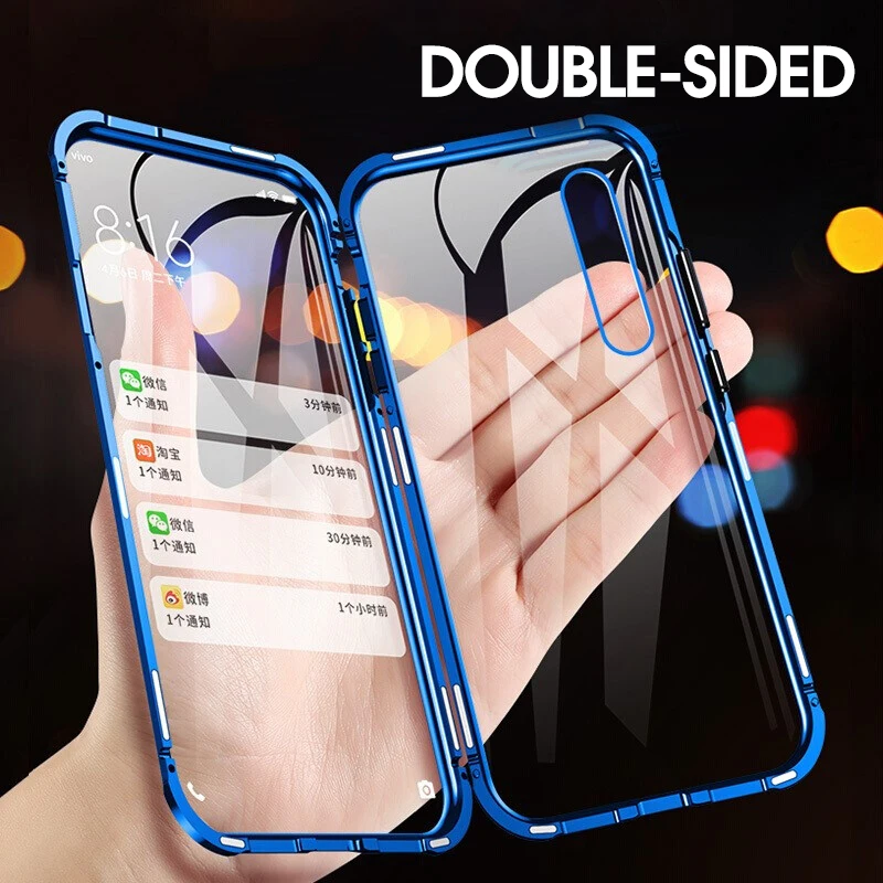 

Double-sided Magnet 360 Protector Case Honor 8X Honor 9X Pro Tempered Front Glass for Huawei Honor 10 Lite Honor 8X 9X Max Case