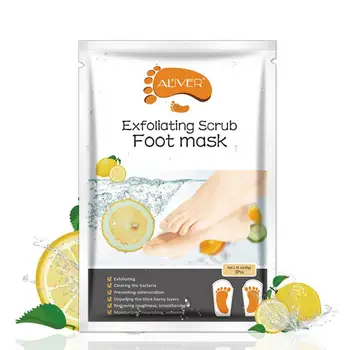 

1 Pair Lemon Foot Mask Exfoliating Moisturizing Hydrating Whitening Feet Care Remove Dead Skin Foot Peeling Mask TSLM2