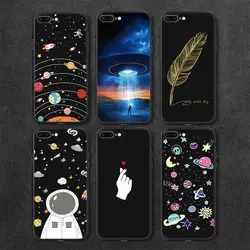 Защитный чехол для телефона для iPhone 6 Plus 6 6S 7 8 7 plus 8 Plus X XS XR XS MAX 5 5S SE Черный Звездный Мягкий Силиконовый противоударный чехол