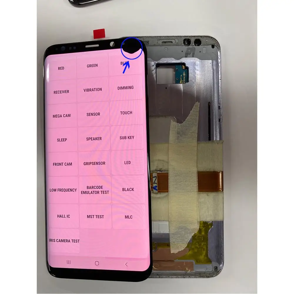 Жидкокристаллический дисплей Burn-in Shadow Dead Dot для Samsung Galaxy S8 + G950 G950U G950F Plus G955 G955F