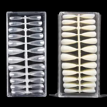 

504Pcs Ballerina Nail Art Tips False Coffin Nails Art Tips Full Cover Manicure Fake Nail Tips Long Claw Sharp Stiletto Nails