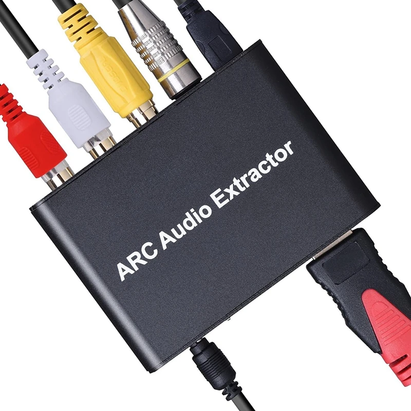 FFYY-HDMI ARC аудио адаптер, HDMI аудио экстрактор ARC в оптический TOSLINK SPDIF коаксиальный+ аналоговый 3,5 мм L/R стерео аудио конвертер