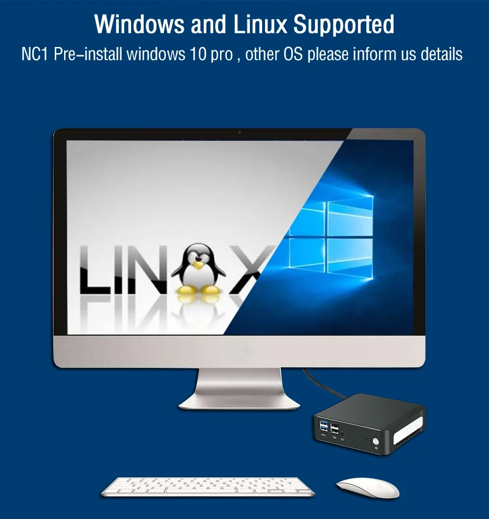 NUC Мини ПК Windows 10 Intel 8th i3 i5 i7 M.2 SSD Настольный карманный компьютер HDMI DP двойной дисплей HTPC игровой ПК