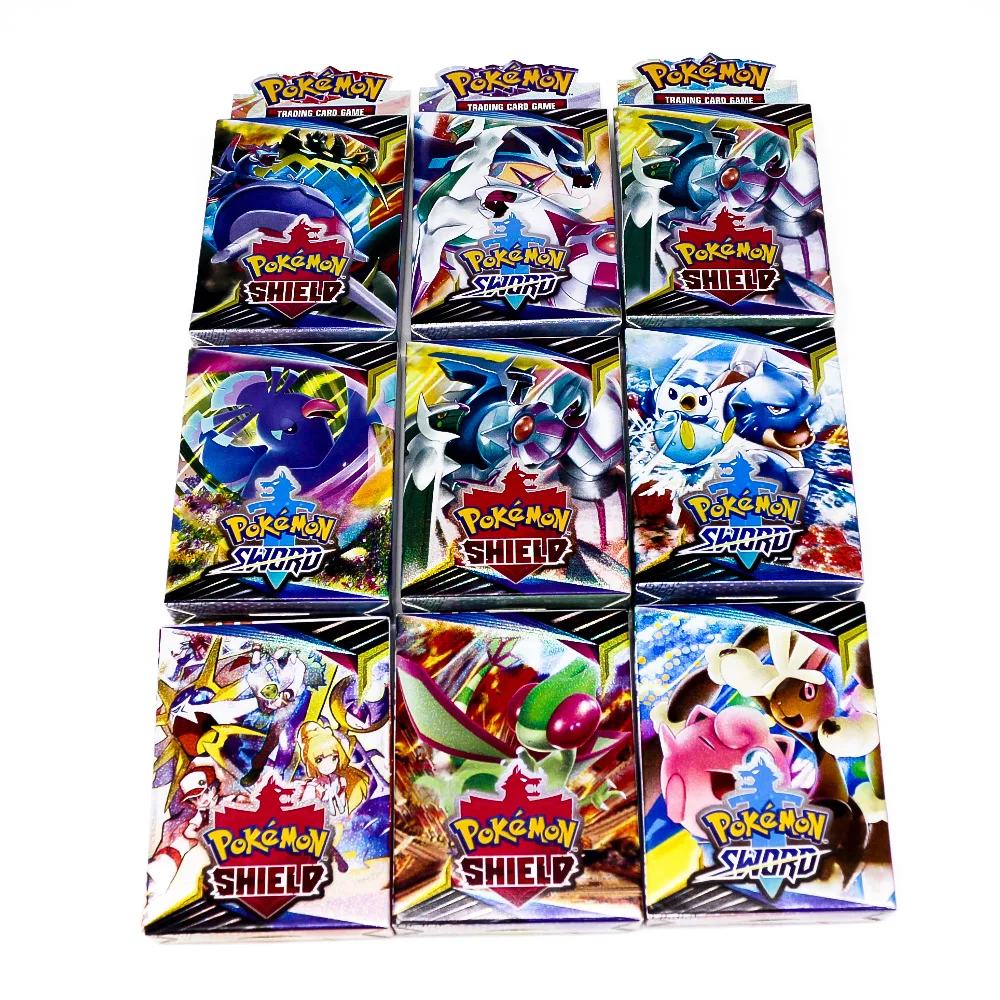 Takara Tomy Pokemon Card меч и щит блестящая коробка GX флэш-карты энергетический тренажер Tag Team 25 шт. настольная игра для детей