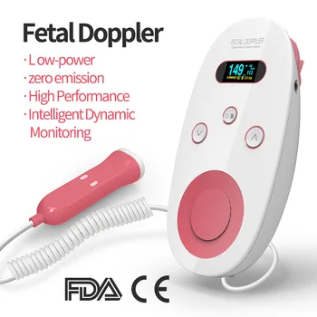 Doppler Fetal Heartbeat Detector Baby Care Household Portable For Pregnant Fetal Pulse Meter No Radiation Stethoscope Baby Car 1