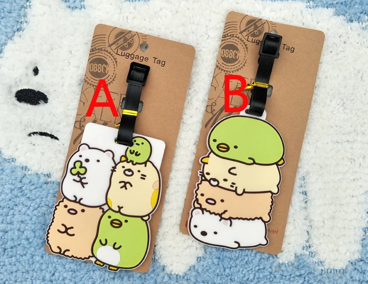 1 шт. Sumikko gurashi аниме туристический бренд багажная бирка на чемодан ID адрес портативный держатель тегов багажная этикетка новые подарки