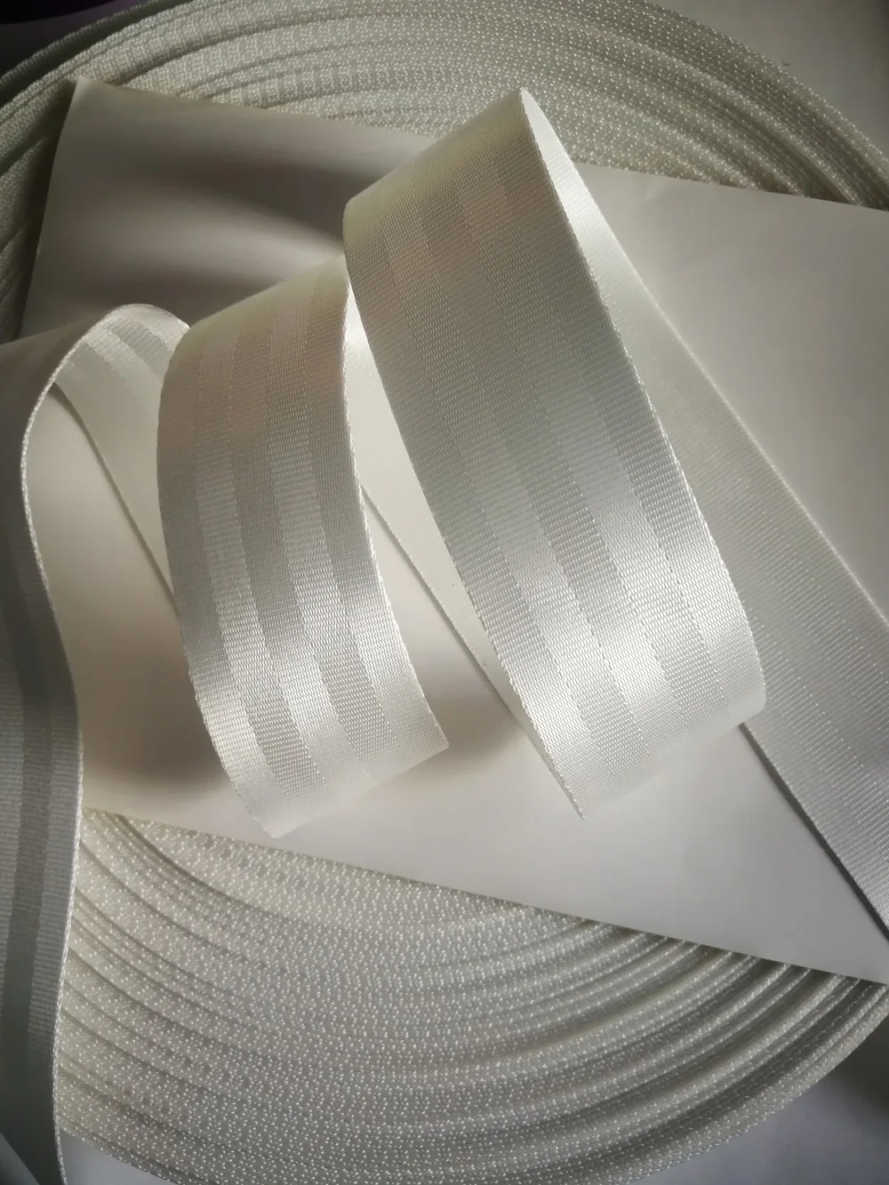 White Car Seat Belt Webbing 3-30Meters Universal Car Personalized Modification Seat Belt Webbing Car Accessories