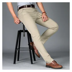 2021NEW Men Suit Pants Casual Office High Quality Cotton Trousers Business Pants For Men Wedding Party Dress Social Trousers