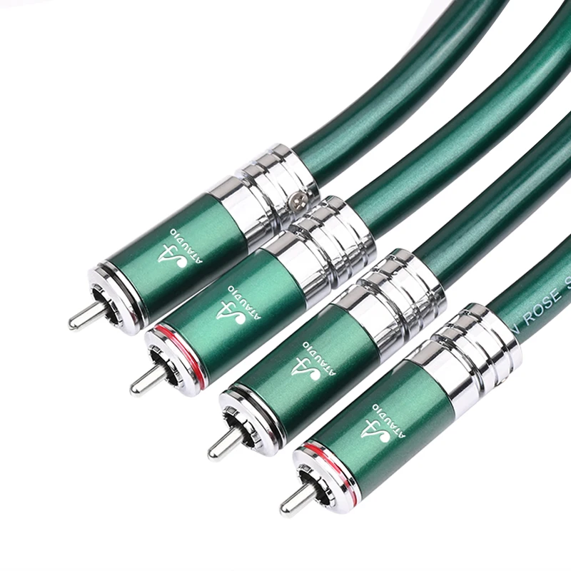Fidelidade Cabo Rca Hi-end 6n Occ 2rca Macho ao Cabo de Áudio Masculino Interconnct para cd e Amplifer um Par de Alta - Image 2