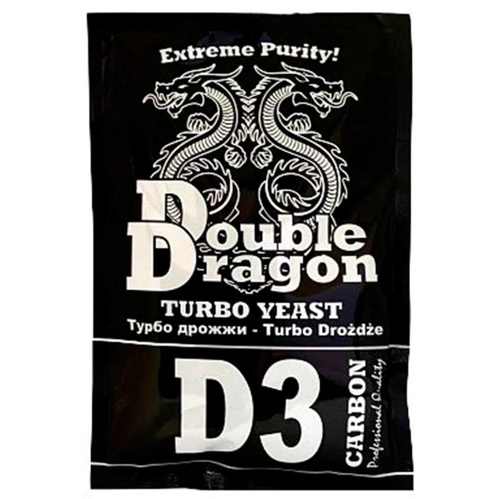 Дрожжи спиртовые турбо для самогона виски ром водка DoubleDragon D3 Carbon - Цена: 