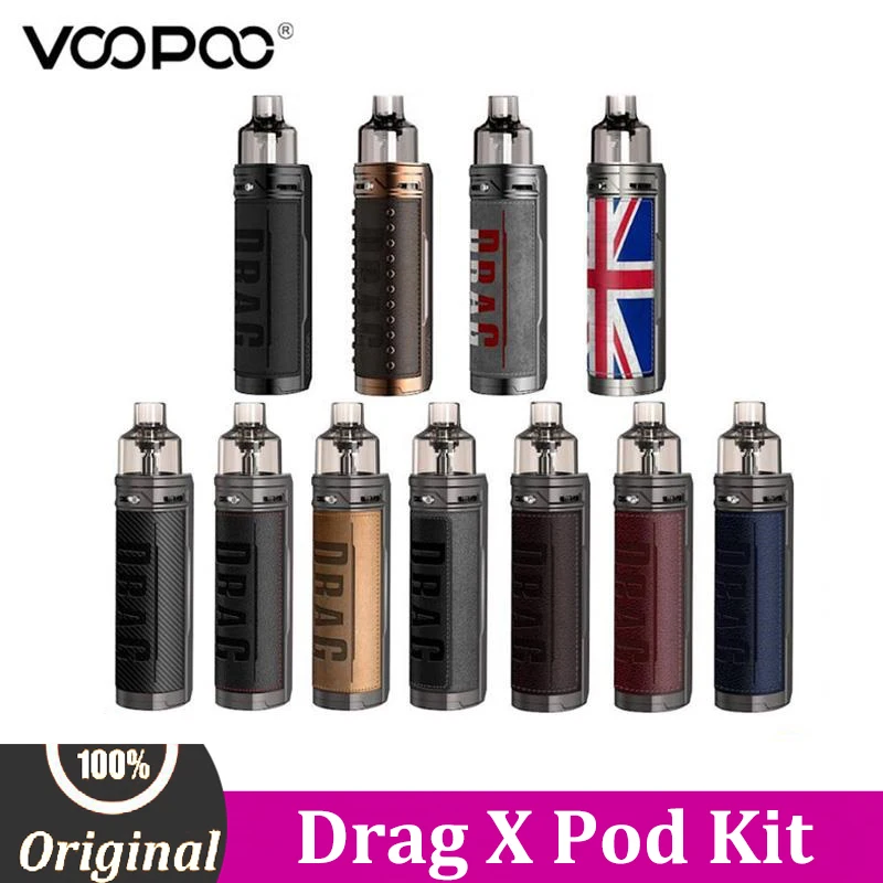 Original Voopoo Drag X Pod Mod Vape Kit with 4.5ml Cartridge GENE.TT