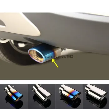 

For Peugeot 3008 GT 3008GT 2016 2017 2018 2019 2020 Car Muffler End Black Pipe Dedicate Stainless Steel Exhaust Tip Tail Outlet