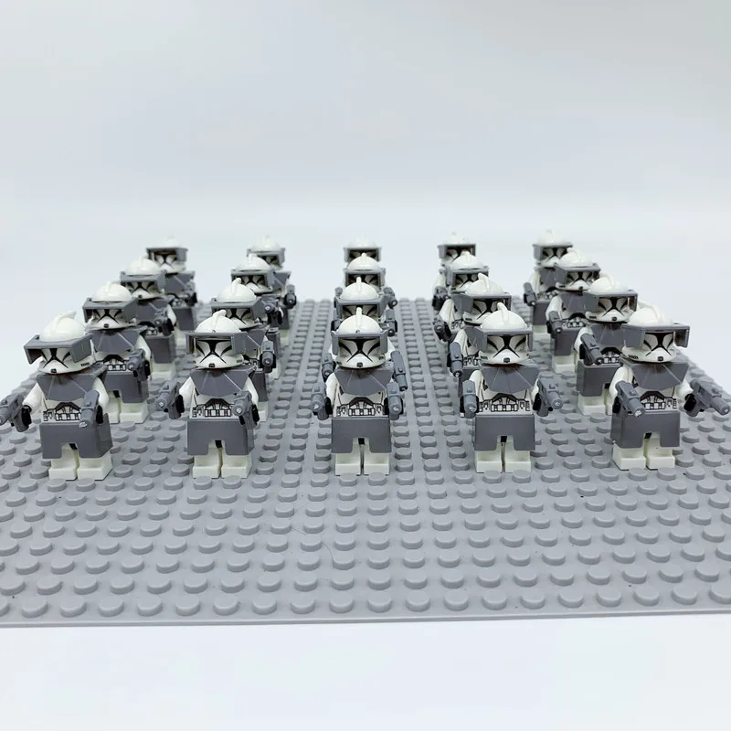 20 шт. синий Клон Trooper группа Военная Модель комплекты кирпичей строительные блоки игрушки для детей подарки дети