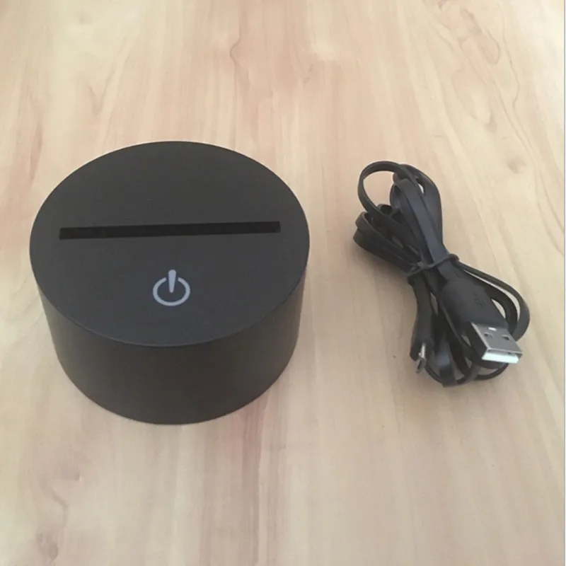3D визуальная Ночная лампа Сокол Миллениум семь цветов USB порт прикроватная декоративная лампа лучший подарок для детей креативный ночной Светильник