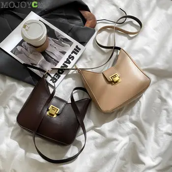 

PU Leather Crossbody Bags Simple Solid Color Summer Lady Shoulder Handbags Female Simple Totes for Women 2020 Trend