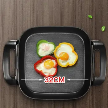 

Hot pot BBQ one-pot household electric baking pan smokeless barbecue machine paper grilled fish plate furnace commercial Korean
