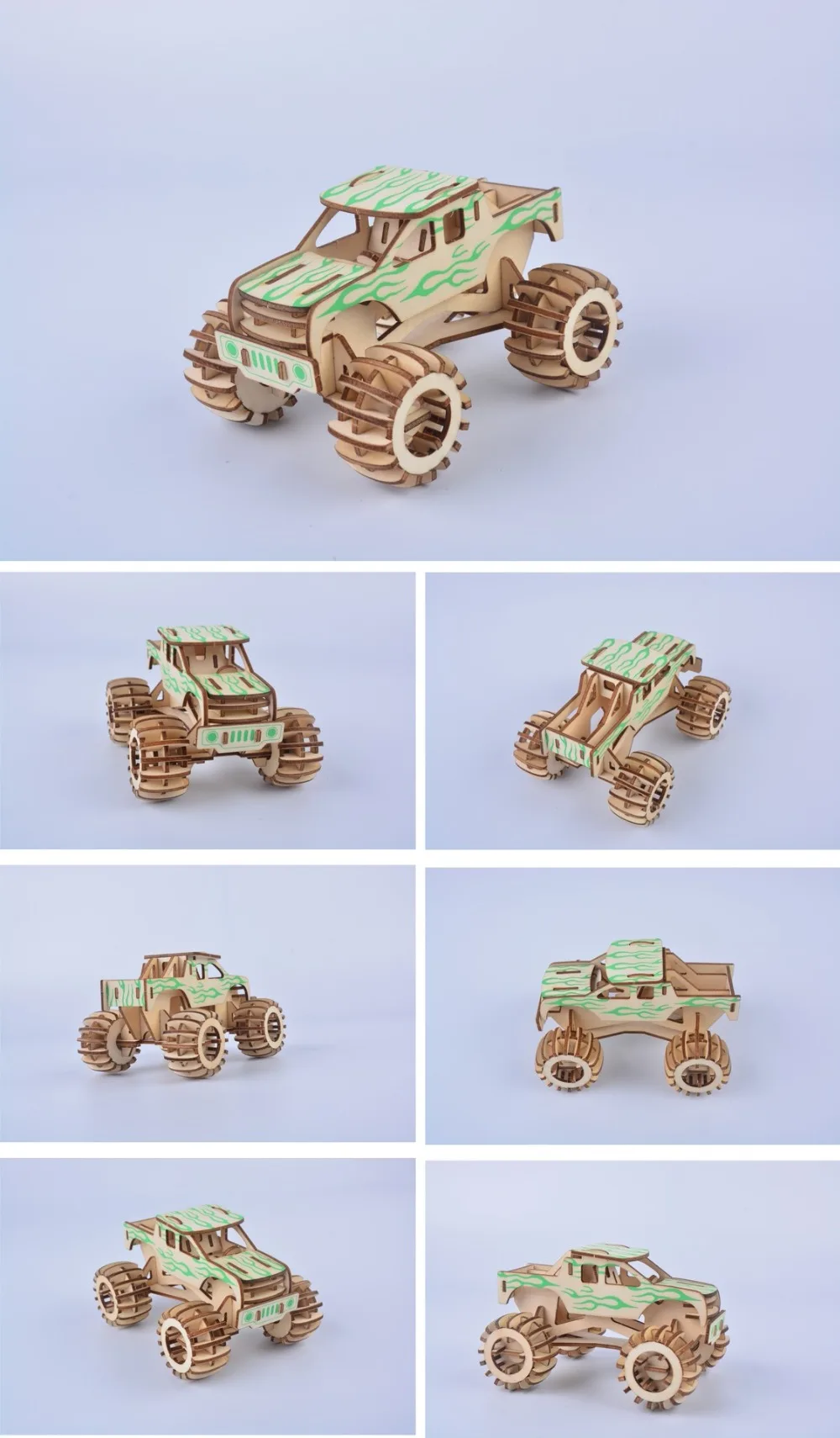 Грузовик DIY 3D деревянные головоломки деревянные ремесла сборки набор резки деревянные игрушки для Рождественский подарок 3203