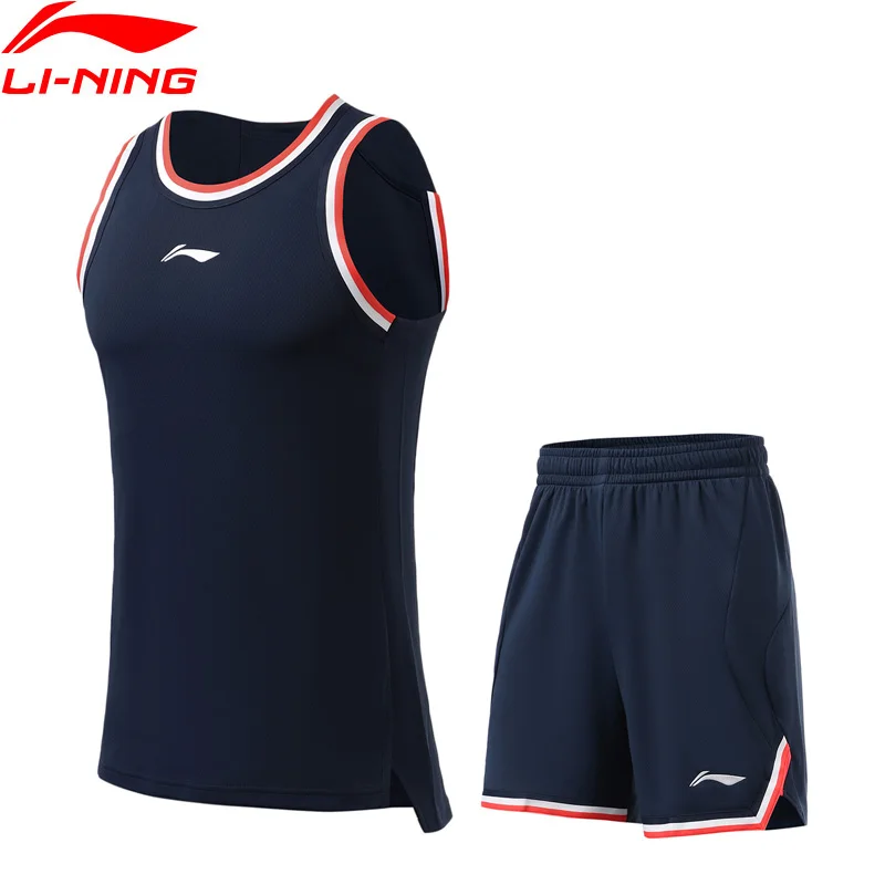 Мужские костюмы для баскетбольных соревнований Li-Ning Спортивная футболка с