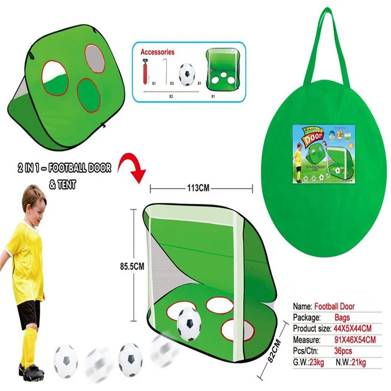 

CHILDREN'S Toy Folding Marine Ball Shooting Tent Toy Soccer Goal Indoor Children Football Door Tent