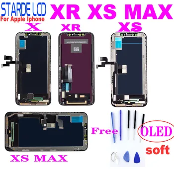 

AAA+ Oled LCD For iPhone X XR Xs Max LCD Dispaly Touch Screen Digitizer Assembly with Frame Repalcement LCD Screen