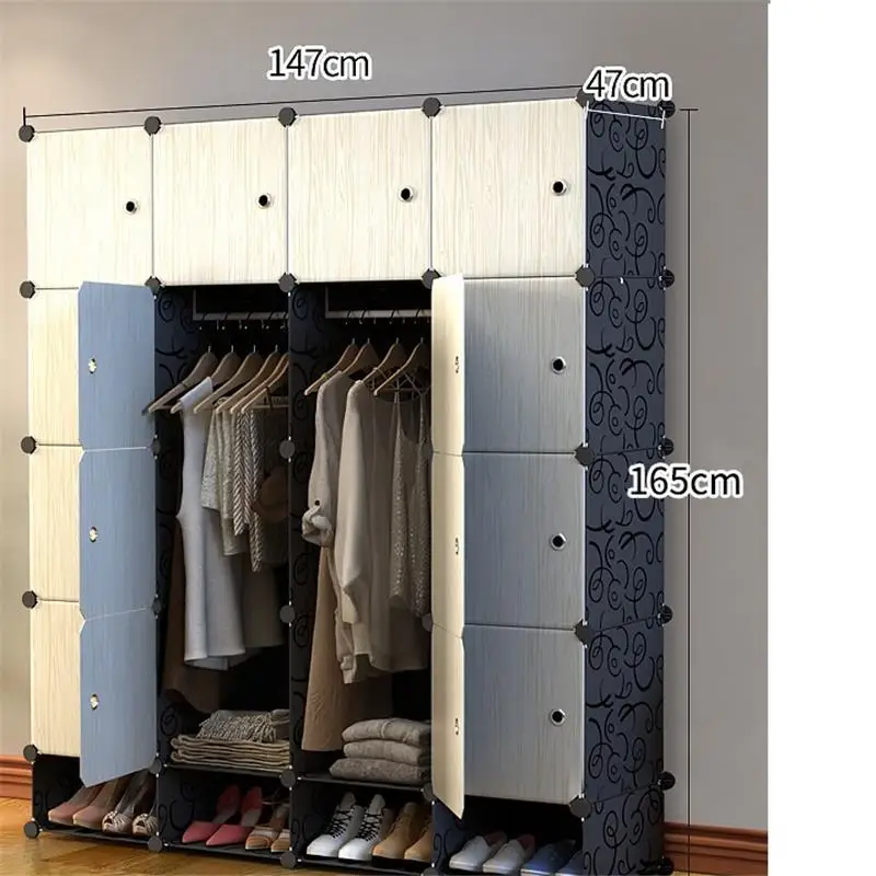 MODEL O Moveis Ropa Armario Almacenamiento Gabinete Szafa mobini Per La Casa мебель для спальни шкаф Mueble гардероб - Цвет: MODEL O