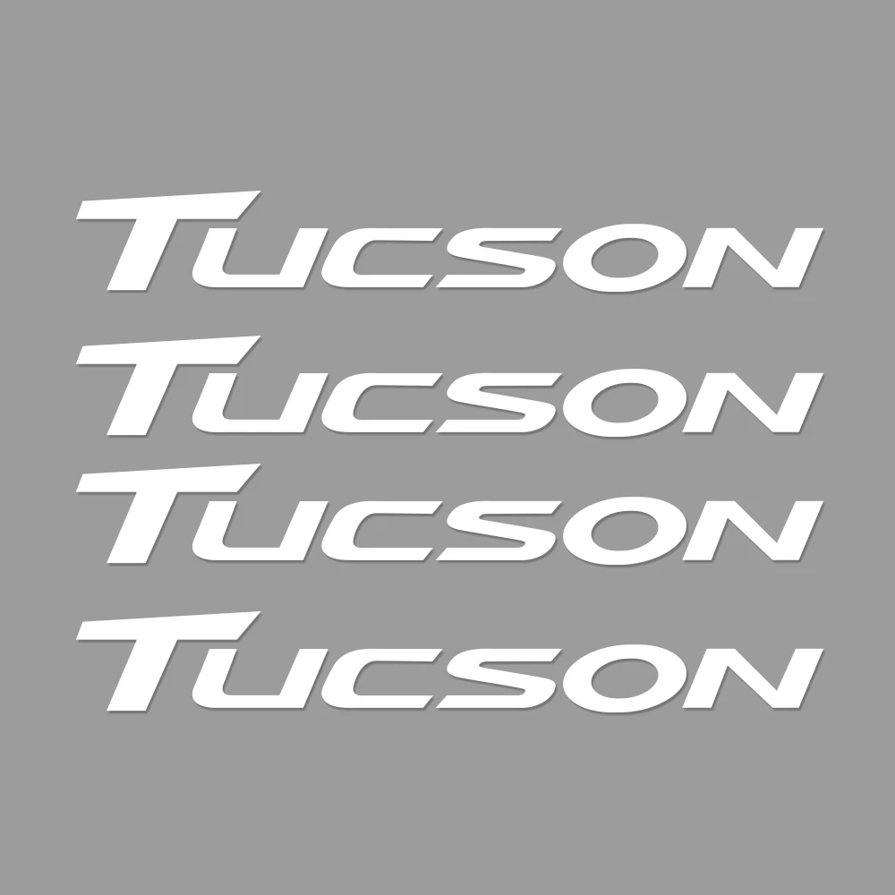 For Tucson 4 шт. автомобильный стеклоочиститель наклейки для hyundai Elantra Accent Tucson i40 i30 i10 i20 Veloster IX35 IX20 Solaris Genesis сантафе GDi - Название цвета: For Tucson