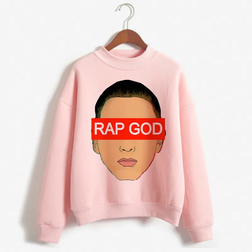 Новейшая Осенняя Толстовка Eminem с забавным принтом женская одежда модная винтажная толстовка женская одежда 90s Harajuku розовая толстовка - Color: P1728C-pink