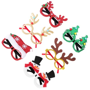 

6Pcs Christmas Glasses Party Eyeglasses Party Props Performance Decoration