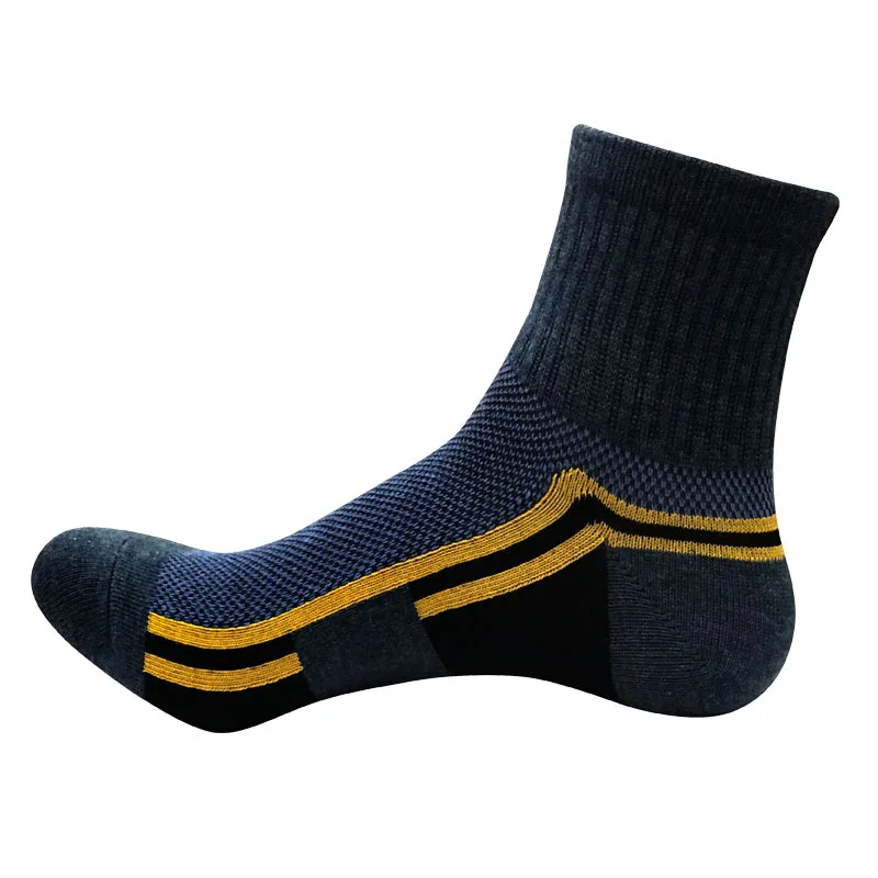 Winter Men Socks Thicken Thermal Wool Pile Cashmere Snow Socks Climbing Hiking Sport Seamless Boots Floor Sleeping Socks For Men - Цвет: WHX6809 blue