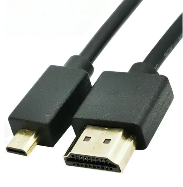 Cable HDMI Super suave macho a Micro Mini HDMI, Cable corto Delgado  compatible con 2k, 4k