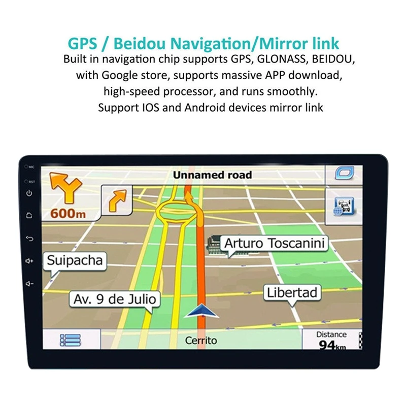 10,1 дюймов Универсальный Android 9,1 двойной 2Din автомобильный MP5 плеер gps Wifi радио 2 ГБ+ 32 ГБ Автомобильный мультимедийный плеер