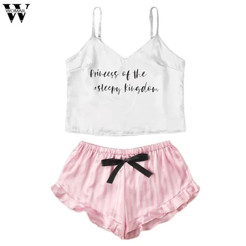 

pyjamas women Fashion pyjamas for women Sexy Summer pajamas Shorts and top home clothes pizama damska sleepwear pijama mujer D26