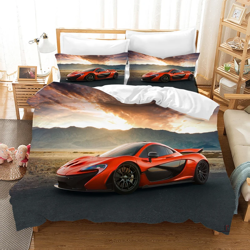 Роскошный набор постельного белья Supercar 3D, пододеяльник, постельное белье Bugatti, одеяло для гоночного автомобиля, Комплект постельного белья s, постельное белье(без простыни - Цвет: 4