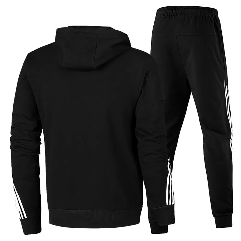 50% OFF New Men's Fashion Suit Euro-American Fashion Sports Leisure Men's Wear Colour Fitness Clothing Pure cotton hoodies 2019