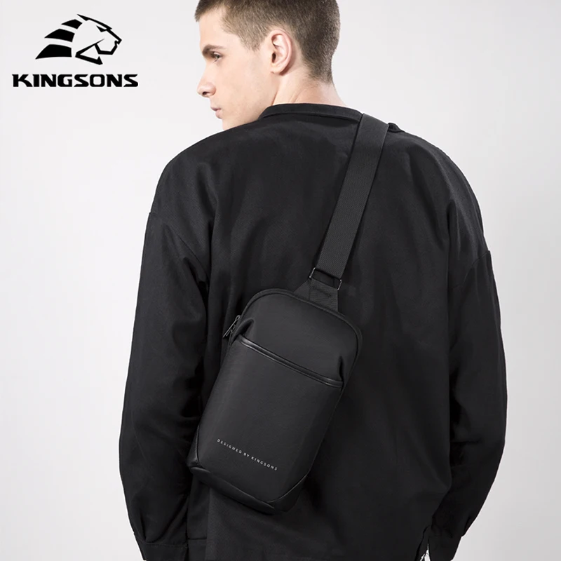 Kingsons-Bolso cruzado multifunción antirrobo para hombre, bolsas de mensajero de hombro, impermeable, de viaje corto