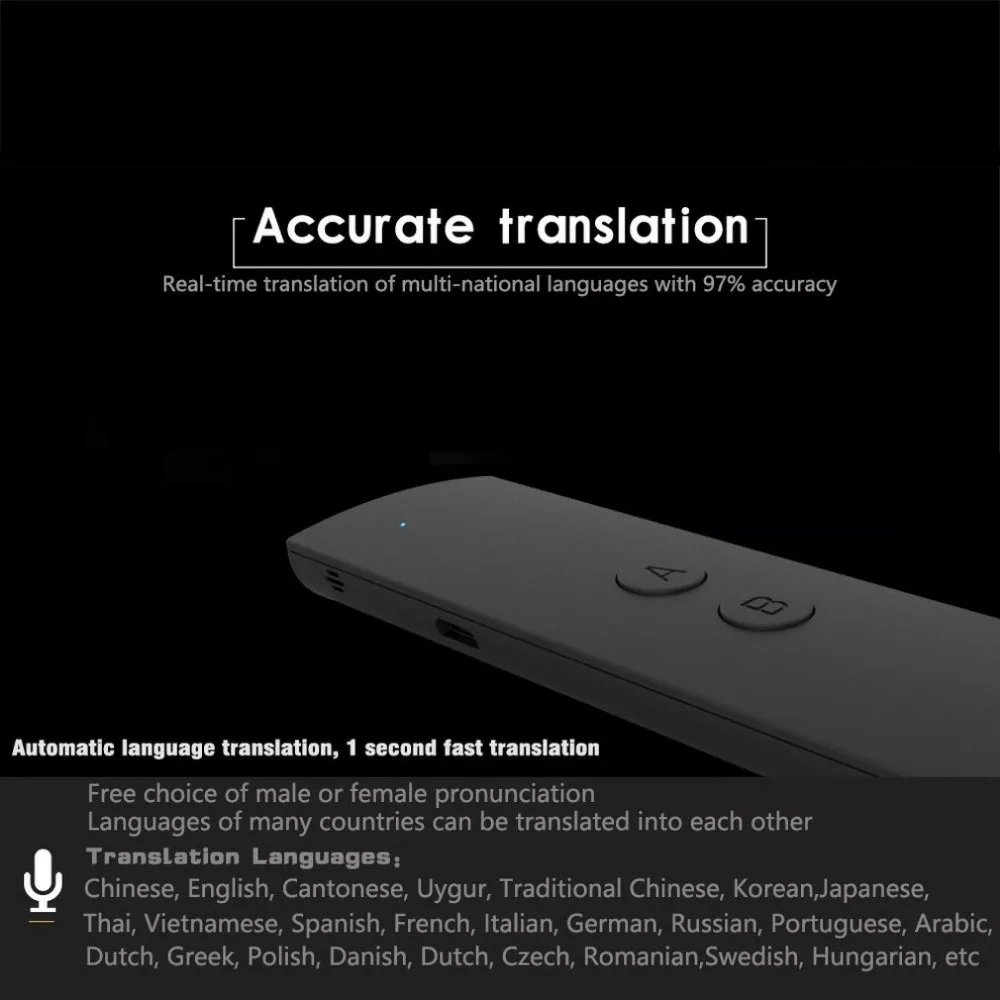 Интеллектуальный переводчик языка Bluetooth переводчик в режиме реального времени переводчик путешествия встречи голосовые переводчики