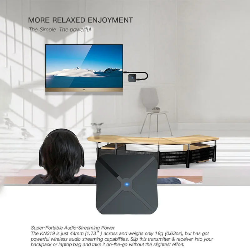 2 в 1 стерео Bluetooth 4,2 приемник передатчик беспроводной адаптер Bluetooth аудио с 3,5 мм AUX для домашнего ТВ MP3 ПК