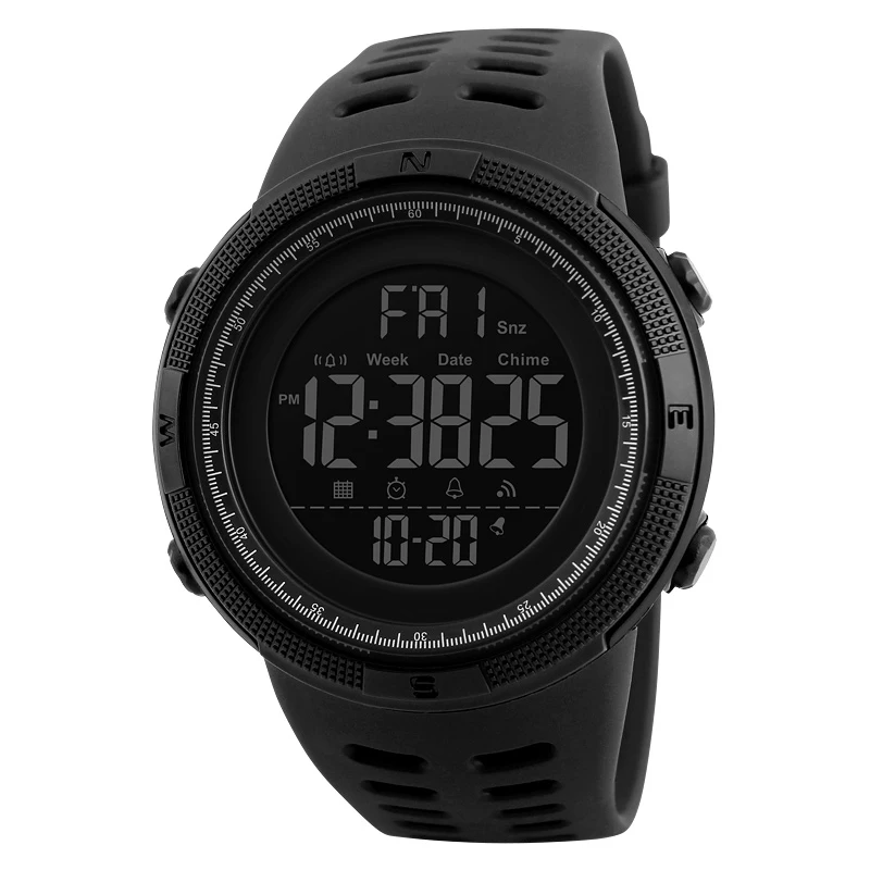 

Outdoor Sports Electronic Watch Multifunctional Male Student Watch Waterproof Luminous Week Alarm Countdown 24-hour Indication
