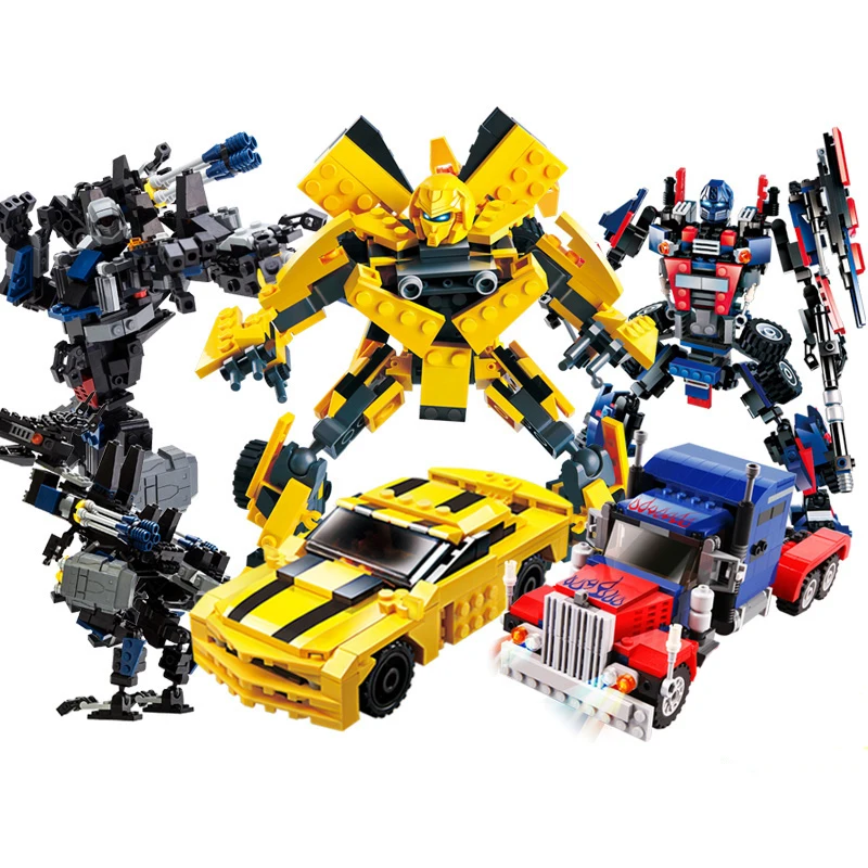 

New 2-in-1 Transformation Serie Building Blocks Set Robot Car Truck Model Deformation Toy for boy with legoingly