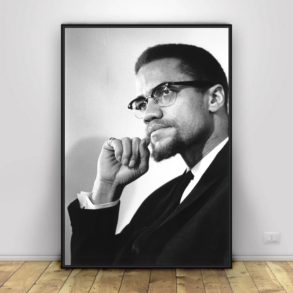 GX008 Горячая Malcolm X с пистолетом Классический с актером кино плакатный принт искусство шелк светлые холщовые настенный Рисунок Картина для комнаты домашний декор