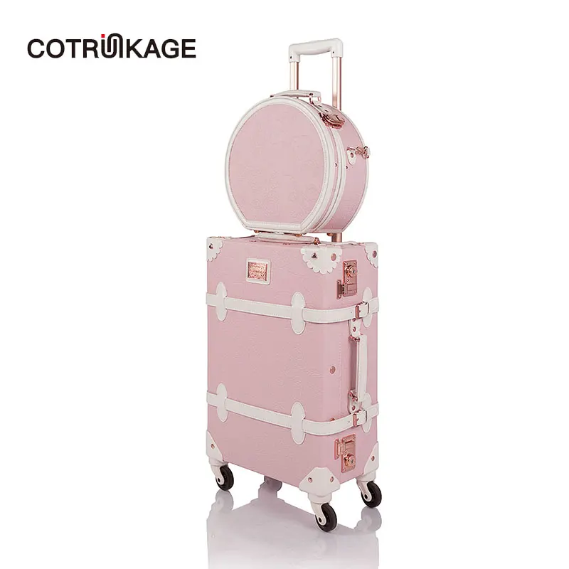 COTRUNKAGE 20 &quotвинтажный комплект дорожных чемоданов TSA замок для переноски чемодана
