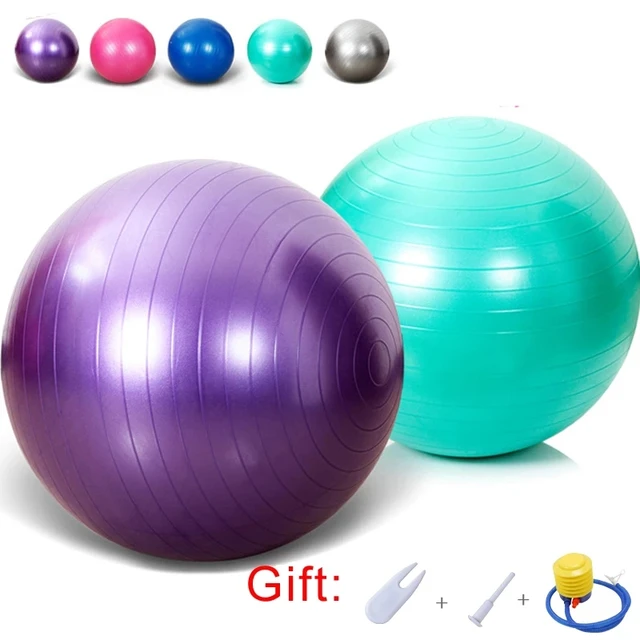 55cm Explosion-proof Sports Yoga Ball With Pump Pilates Fitness Gym Balance Stability Swiss Ball Exercise Exercise Massage Ball 4