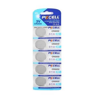 

5Pcs/Set CR2032 3V 220mAh Button Cell Battery Environmental Protecting Lithium Button Batteries For Watches Toys Calculator