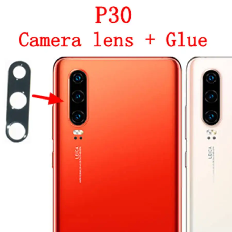 Задний тыловой объектив камеры стекло Замена для huawei P30 P30 pro P30 lite P20 pro P20 lite с наклейкой