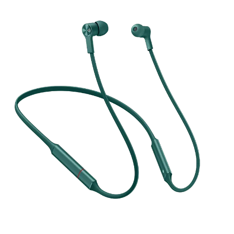 green huawei FreeLace спортивный водонепроницаемый в уши Bluetooth для наушников, карты памяти металлический кабель Смарт Магнитный переключатель стробоскоп Быстрая зарядка - Цвет: green