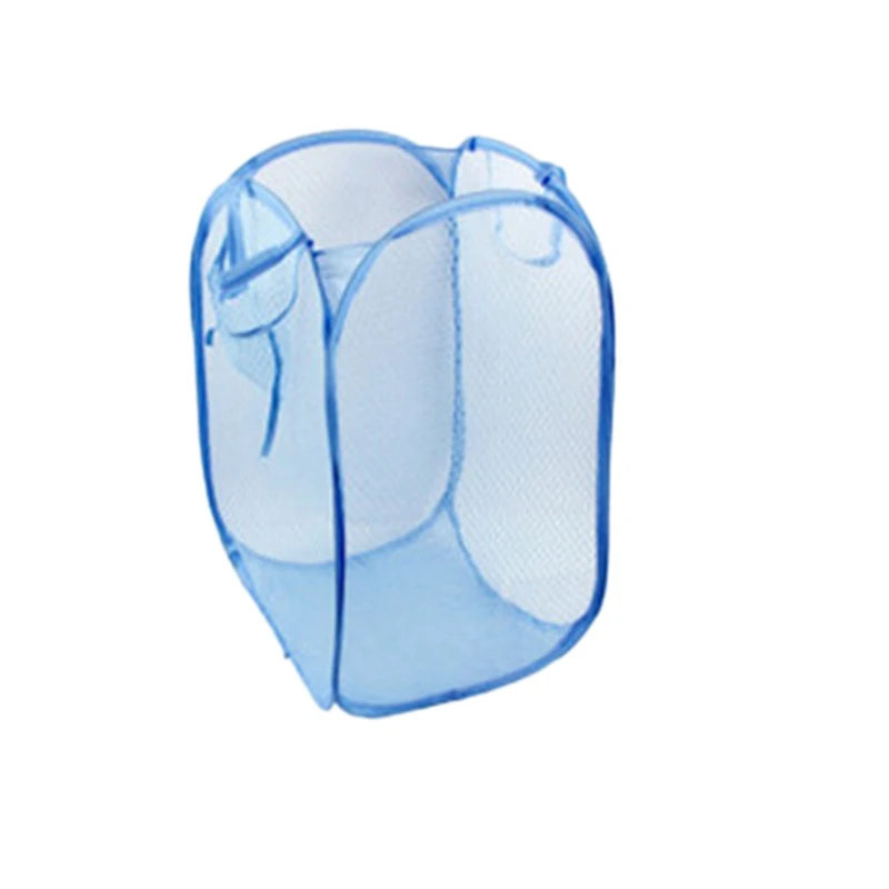 

Foldable Color Net Storage Basket Laundry Basket Laundry Basket,Clothes Basket Is Perfect for Children's Room, College Dormitory