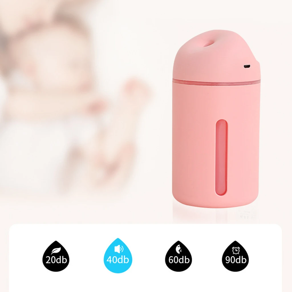 Portable USB 320ML Mini Cool Mist Air Humidifier for Car Travel Home Offices Outdoor Bedroom Travel Mini USB Air Humidifier