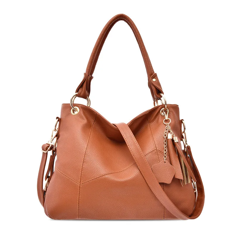 

Cross Border 2019 New Style WOMEN'S Bag Hand Big Bag Korean-style Trend Shoulder Soft Leather WOMEN'S Bag